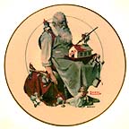 Santa's Helpers Collector Plate by Norman Rockwell MAIN