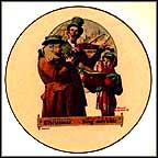 Christmas Trio Collector Plate by Norman Rockwell MAIN