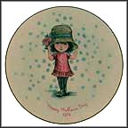 Girl In Big Hat Collector Plate MAIN