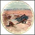 The Fight For The Water Hole Collector Plate by Frederic Remington MAIN