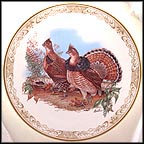 Ruffed Grouse Collector Plate by Edward Marshall Boehm MAIN