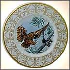 Eastern Screech Owl Collector Plate by Edward Marshall Boehm MAIN
