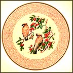 Cedar Waxwing With Farethorn Collector Plate by Edward Marshall Boehm MAIN