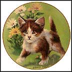 Daisy Kitten Collector Plate by Sadako Mano MAIN
