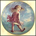 Windy Day Collector Plate by Jo Anne Mix MAIN