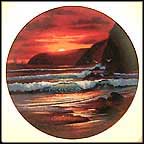 Sunset Tides Collector Plate by Violet Parkhurst MAIN
