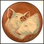 Hog Heaven Collector Plate by Sadako Mano MAIN