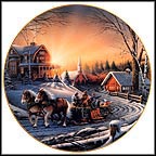 Pleasures Of Winter Collector Plate by Terry Redlin MAIN