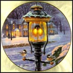 Winter Visitors Collector Plate by Darrel Bush MAIN
