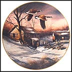 Winter Windbreak Collector Plate by Terry Redlin MAIN