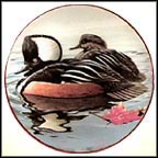 Hooded Mergansers Collector Plate by Rod Lawrence MAIN
