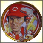 The Legendary Johnny Bench Collector Plate by Robert Tanenbaum MAIN
