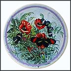 Crimson Patched Longwing Collector Plate by Paul J. Sweany MAIN