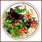Red Admiral Collector Plate by Paul J. Sweany MAIN