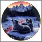 Winter's Dawn Collector Plate by Jeff Tift MAIN