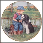 Fishing Buddies Collector Plate by Patricia Brooks MAIN