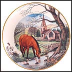 Crisp Country Morning Collector Plate by John Michael Vass MAIN