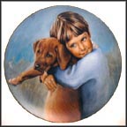 The Golden Puppy Collector Plate by Nancy A. Noel MAIN