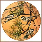 Autumn Chickadees Collector Plate by Danny O'Driscoll MAIN