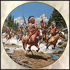 Warriors of Savage Splendor Collector Plate by Frank McCarthy MAIN