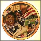 Hank Aaron's Record Breaking Home Run Collector Plate by Terrence Fogarty MAIN