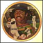 Reggie Jackson: Mr. October Collector Plate by Terrence Fogarty MAIN