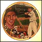 Bobby Thomson's Shot Heard 'round The World Collector Plate by Terrence Fogarty MAIN