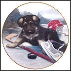 Slap Shot Collector Plate by Jim Lamb MAIN