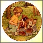 Picnic Pals Collector Plate by Patricia Brooks MAIN