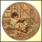 Picture Books In Winter Collector Plate by Jessie Willcox Smith MAIN