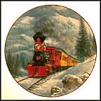 Steam In The High Sierras Collector Plate by Theodore A. Xaras MAIN