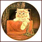 Purrfect Treasure Collector Plate by Pam Cooper MAIN
