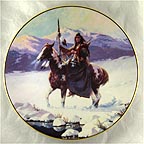 Lone Winter Journey Collector Plate by Chuck Ren MAIN