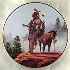 Solemn Reflection Collector Plate by Chuck Ren MAIN