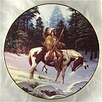Solitary Hunter Collector Plate by Chuck Ren MAIN