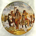 Lakota Rendezvous Collector Plate by Michael Gentry MAIN