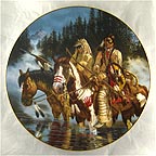 White Quiver and Scout Collector Plate by Michael Gentry MAIN