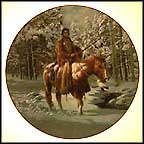 Man Who Walks Alone Collector Plate by Chuck Ren MAIN