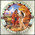 A Bashful Courtship Collector Plate by Alessandro Biffignandi MAIN