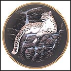 Snow Leopard Collector Plate by Gregg Murray MAIN