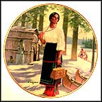 Lily Of The Mohawks Collector Plate by David Wright MAIN
