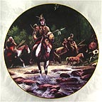 Crossing at the Big Trees Collector Plate by Chuck DeHaan MAIN