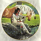 Prairie Flower Collector Plate by David Wright MAIN
