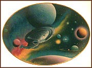 Where No One Has Gone Before Collector Plate by Michael David Ward MAIN