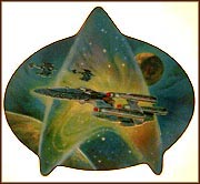 Starship Enterprise Of The Future Collector Plate by Bob Eggleton MAIN