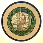 Peacock And Wisteria Collector Plate by Louis Comfort Tiffany MAIN