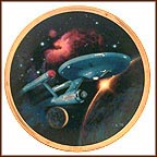 U. S. S. Enterprise Collector Plate by Thomas Blackshear MAIN