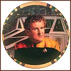 Chief Miles O' Brien Collector Plate by Morgan Weistling MAIN