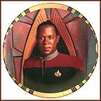 Commander Benjamin Sisko Collector Plate by Morgan Weistling MAIN