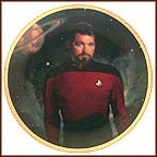 Commander William T. Riker Collector Plate by Thomas Blackshear MAIN